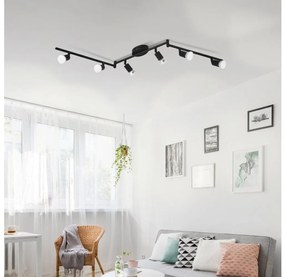 Eglo 32433 - Faretto LED BUZZ-LED 6xGU10/2,8W/230V 3000K nero