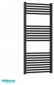 Ercos Scaldasalviette Idraulico "Opera" Dritto Nero 1800x500 Interasse 45