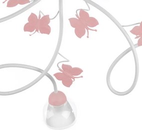 ONLI - Lampadario a plafone per bambini BUTTERFLY 5xE14/6W/230V