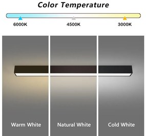 Immax NEO 07256L - Luce LED dimmerabile LUNGO 38W/230V Wi-Fi Tuya nero + +TC