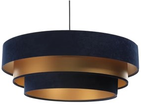 Lampadario su filo TRINITI 1xE27/60W/230V blu/oro