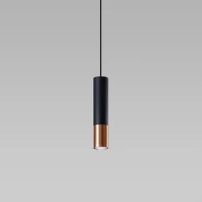 Sollux SL.0946 - Lampadario a sospensione con filo LOOPEZ 1xGU10/10W/230V nero/rame