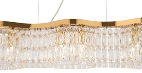 Lampadario Contemporaneo Dune Metallo Oro 6 Luci