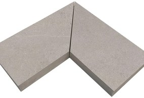 Bordo per piscina in gres porcellanato ECODADO+ Gradone Gres Est. dx-sx grigio 30x60x2 L 60 x H 60 cm, Sp 20 mm