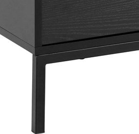 Mobile TV nero effetto frassino 140x45 cm Seaford - Actona