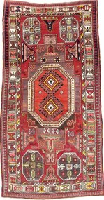 Shiraz Tappeto 300x140 (Russia) Annodato A Mano