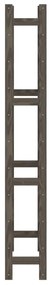 Portabottiglie per 77 bottiglie grigio legno massello di pino