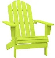 Sedia da Giardino Adirondack in Legno Massello di Abete Verde 315876