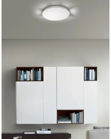Plafoniera LED moderno Aurora, bianco Ø 42 cm, luce con 3 temperature di colore dimmerabile NOVECENTO