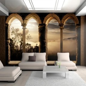 Fotomurale adesivo  Monastero in montagna  Larghezza x Altezza Home decor 98x70