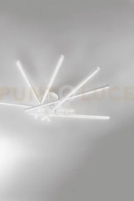 Plafoniera in alluminio colore bianco syncro dimmereabile  112,5cm ...