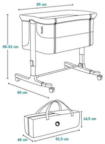 Lionelo - Culla per bambini 3in1 AURORA beige