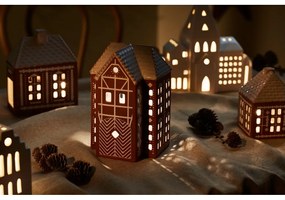 Portacandela in ceramica per lumino Gingerbread Lighthouse – Kähler Design