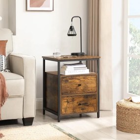 Comodino ARIN marrone/nero