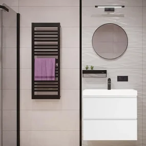 Mobile sottolavabo e lavabo Remix bianco matt L 75 x H 57.7 x P 33 cm 1 vasca 2 cassetti