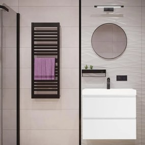 Mobile sottolavabo e lavabo Remix per vasca centrale bianco matt L 75 x H 57.7 x P 33 cm 2 cassetti