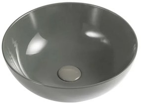 Lavabo da appoggio a ciotola 33 cm grigio cemento in ceramica Espeon