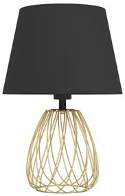 Eglo 390039 - Lampada da tavolo JAZMINIA 1xE27/40W/230V nero/oro