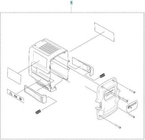 Kit Guscio Bli200x 536567801 Originale Husqvarna