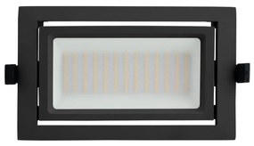 Faro LED da Incasso 44W Foro 210x130 Nero con driver Philips Colore Bianco Naturale 4.000K