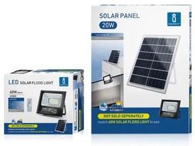 Aigostar - LED Faro solare dimmerabile LED/60W/3,2V IP67 + +TC