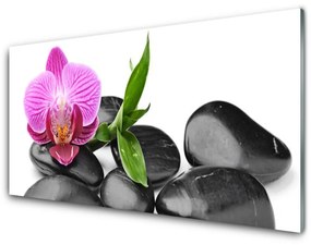 Quadro acrilico Pietre di fiori Art 100x50 cm