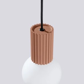 Sollux SL.1734 - Lampadario a sospensione con filo HALO 1xG9/8W/230V diametro 12 cm marrone