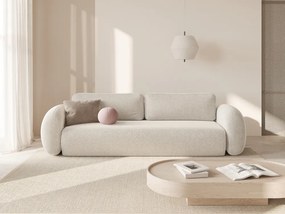 Divano letto Tonale 3 posti con vano contenitore in tessuto strutturato – L262 cm