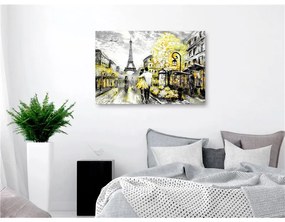 Quadro Colourful RendezVous (1 Part) Wide Yellow  Colore Giallo, Dimensioni e Misure 90x60