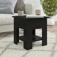 Tavolino da Salotto Nero 40x40x42 cm in Legno Multistrato 810272