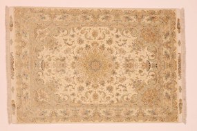 Tabriz Tappeto persiano 200 x 280 Beige (Iran) Annodato A Mano