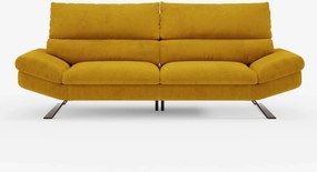 Eclipse Divano dal design moderno 2 e 3 posti con schienali traslanti - piedini alti in elegante microfibra smacchiabile T11