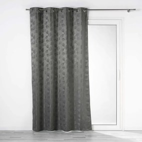 Tenda jacquard antracite oscurante 140x260 cm Lunella - douceur d'intérieur