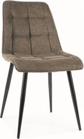Sedia Chic Brego oliva77/nero