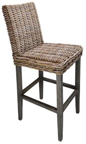 Sgabello da bar in rattan marrone 120 cm - Ego Dekor