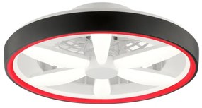 Brilliant - Ventilatore a soffitto LED RGBW GAIANO LED/48W/230V nero +DO