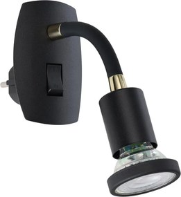 Eglo 300912 - Lampada LED a spina PARRINI 1xGU10/4,5W/230V nera