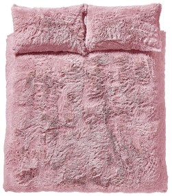 Biancheria da letto rosa in micropile, 200 x 200 cm Cuddly - Catherine Lansfield