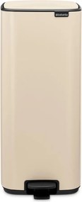 Cestino per la spazzatura beige in acciaio con pedale 30 l Bo – Brabantia