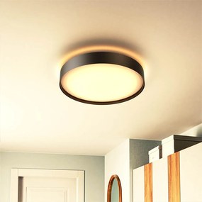 Plafoniera LED Rotonda 24W Ø385mm CCT Bianco Variabile IP20 - Nera