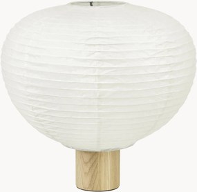 Lampada da tavolo con base in legno di quercia Kami