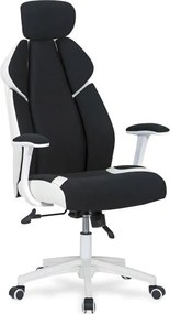 Sedia da ufficio Chrono in nero bianco