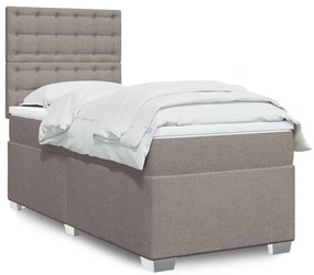 Giroletto A Molle Con Materasso Tortora 100x200 Cm İn Tessuto /