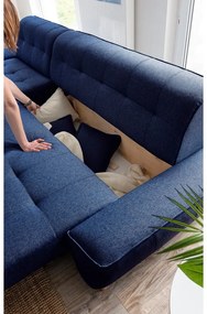 Divano letto blu navy divano angolare variabile Dazzling Daisy - Miuform