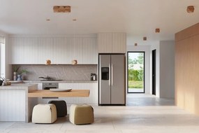 Lampada da parete di colore naturale in legno massiccio Vige – Sollux