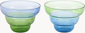 Set di 2 bicchieri in vetro Mizu Kiri