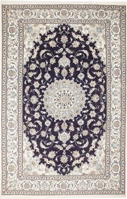 Nain Tappeto 190 x 300 Blu (Iran) Annodato A Mano