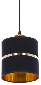 Lampadario a sospensione con filo ASSAM 3xE27/60W/230V nero