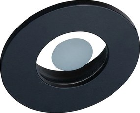 Prezent 71115 - Faretto da incasso per bagno FAY 1xGU10/50W/230V Ø 8,5 cm IP44 nero