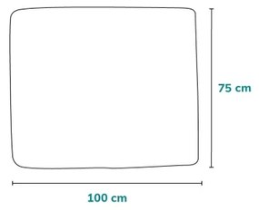 Lionelo - Coperta per bambini in bambù 75x100 cm Beige sabbia